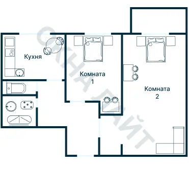 Планировка 1700