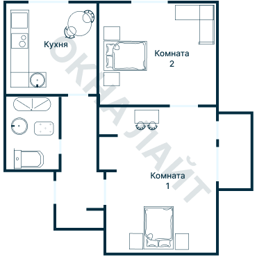 Остекление планировки 1785 дома II-29