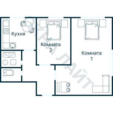 Остекление планировки 1794 дома II-29