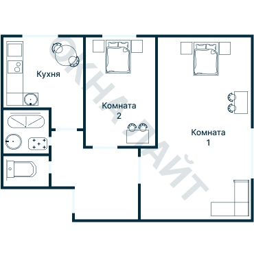 Остекление планировки 1804 дома II-29