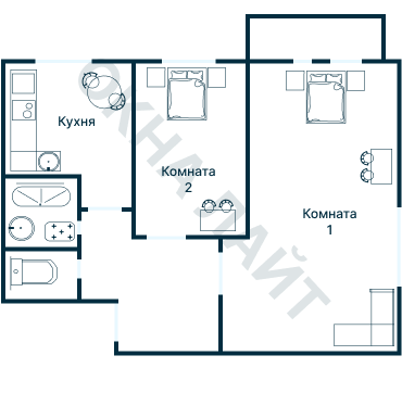 Остекление планировки 1810 дома II-29