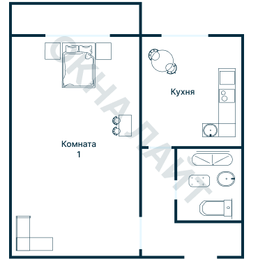 Остекление планировки 4813 дома II-49