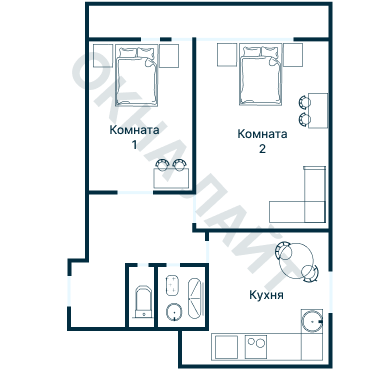 Остекление планировки 4815 дома II-49