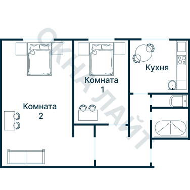 Остекление планировки 4817 дома II-49