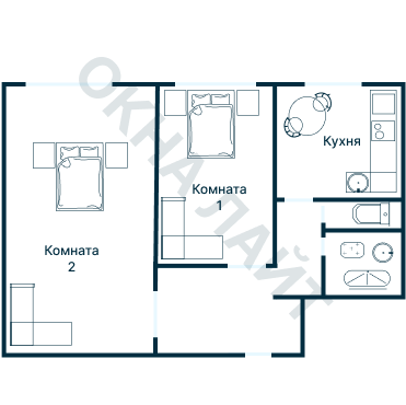 Остекление планировки 4818 дома II-49