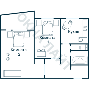 Остекление планировки 4830 дома II-49