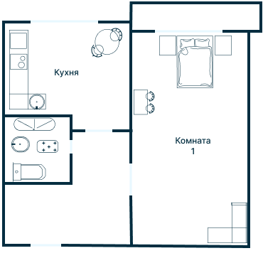 Остекление планировки 4892 дома II-49