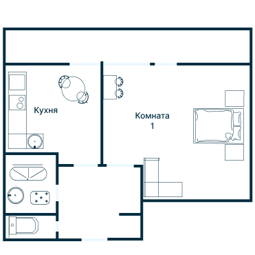Остекление планировки 1962 дома II-68
