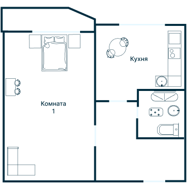 Остекление планировки 1967 дома II-68