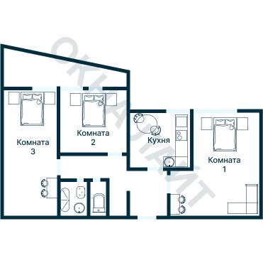 Планировка 1953