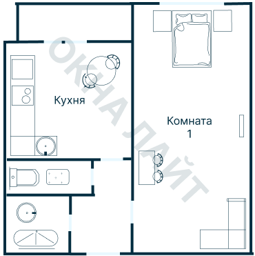 Остекление планировки 2643 дома КОПЭ