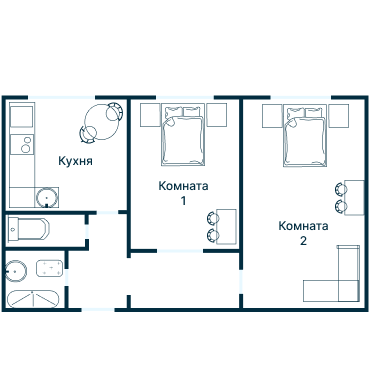 Остекление планировки 2651 дома КОПЭ