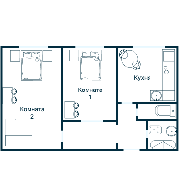 Остекление планировки 2655 дома КОПЭ