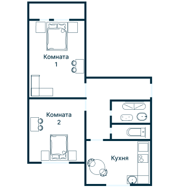 Остекление планировки 2657 дома КОПЭ