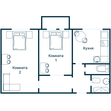 Остекление планировки 2661 дома КОПЭ