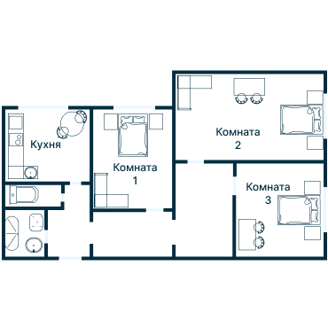 Остекление планировки 2669 дома КОПЭ