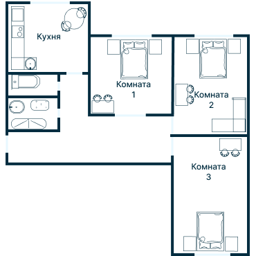 Остекление планировки 2675 дома КОПЭ