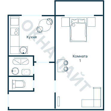 Остекление планировки 2731 дома КОПЭ-Башня