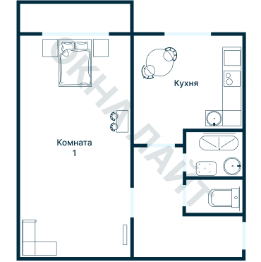 Остекление планировки 2738 дома КОПЭ-Башня