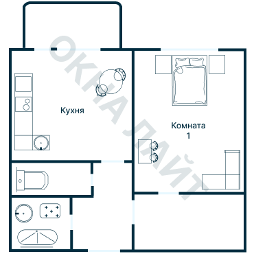 Остекление планировки 2752 дома КОПЭ-Парус