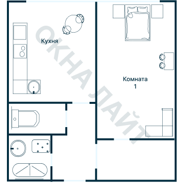 Остекление планировки 2763 дома КОПЭ-Парус
