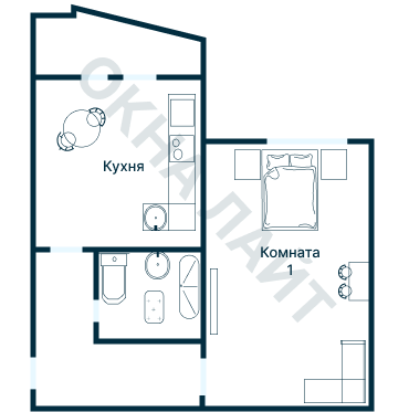 Остекление планировки 2805 дома КОПЭ-Парус