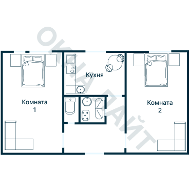 Остекление планировки 2876 дома КПД-4570