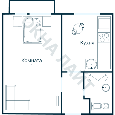 Остекление планировки 2896 дома КПД-4570