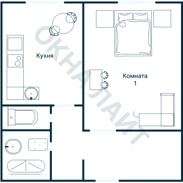 Остекление планировки 3112 дома П-3