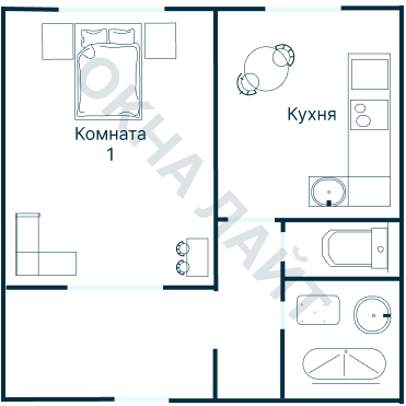 Остекление планировки 3114 дома П-3