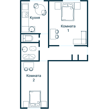 Остекление планировки 3067 дома П-30