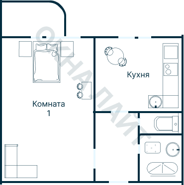 Остекление планировки 3206 дома П-3М