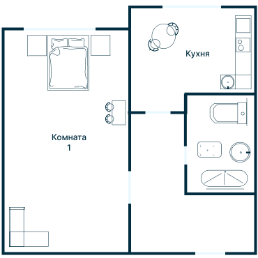 Остекление планировки 3344 дома П-44