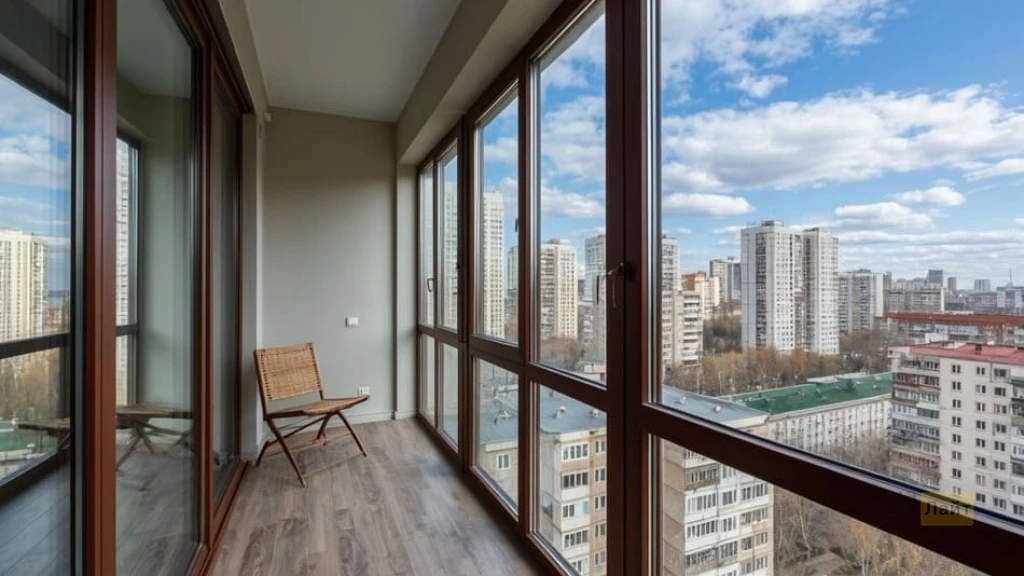 Раздвижное остекление <br>балконов и лоджий Раздвижной алюминиевый балкон