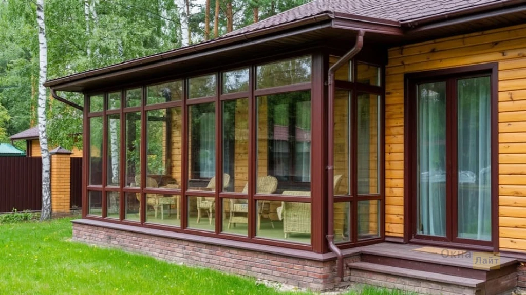 Установка окон на <u>веранду</u> Остекление веранды